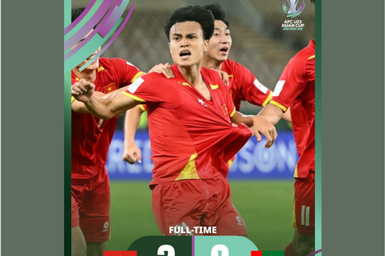 Video những pha bóng nghẹt thở trong trận đấu giữa U23 Việt Nam và UAE