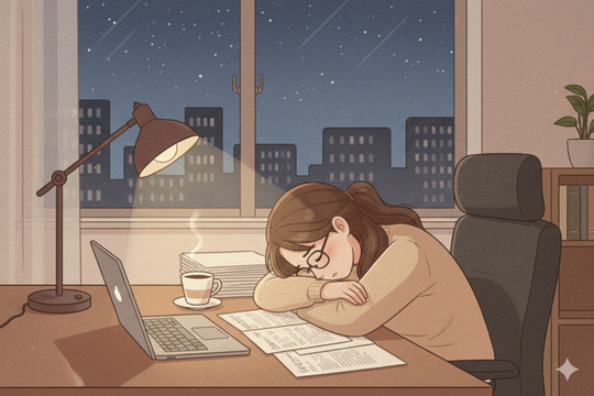 Kiệt sức sau bốn tháng làm việc ở công ty mới