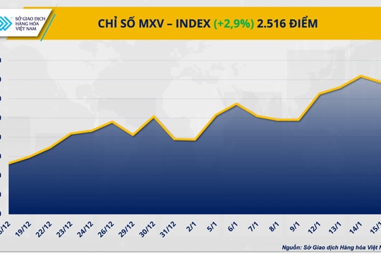 Giá bạc lập đỉnh kỷ lục, MXV-Index chạm 2.516 điểm
