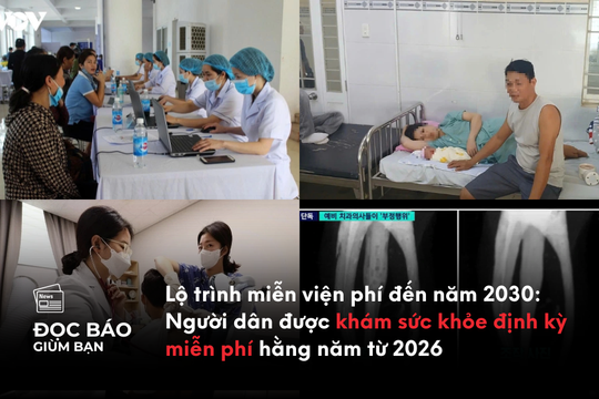Người dân được khám sức khỏe định kỳ miễn phí hằng năm từ 2026