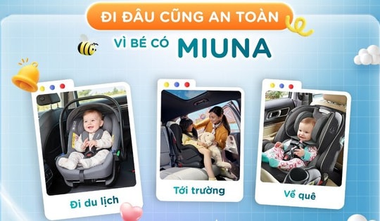 MIUNA – ghế an toàn cho trẻ em trên ô tô ghi điểm nhờ trải nghiệm thực tế của nhiều gia đình
