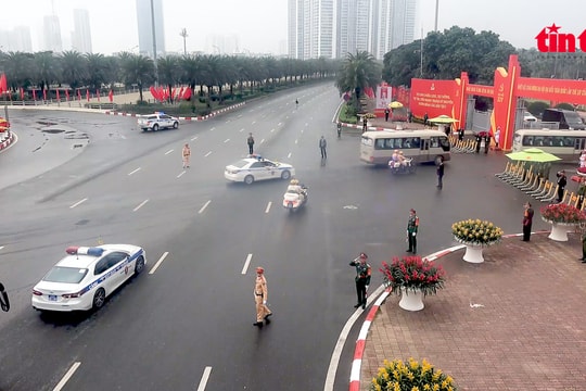 Hà Nội điều chỉnh phân luồng giao thông phục vụ Đại hội Đảng