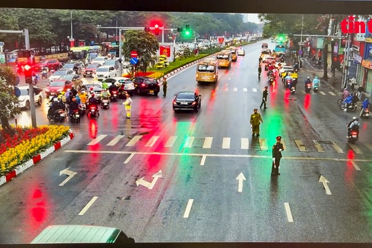Công nghệ AI giúp giao thông Hà Nội vận hành trơn tru phục vụ Đại hội XIV