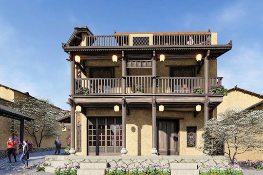 Ngôi nhà mới xây gây tranh cãi ở làng Lô Lô Chải