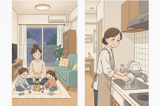 Vợ ỷ vào việc trông con nhỏ, để mẹ chồng làm hết việc nhà