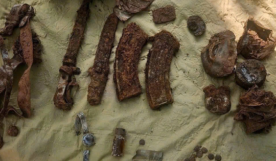 Phát hiện hài cốt liệt sỹ cùng nhiều di vật đặc biệt