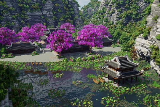 Game thủ Việt gây chú ý khi 'xây' Ninh Bình trong Minecraft