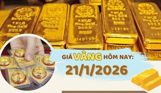 Giá vàng hôm nay 21/1: Vàng tăng gần 3,1 triệu đồng/lượng