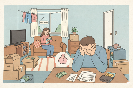 Tôi không thể khóc dù thất nghiệp khi vợ mới sinh, ở nhà thuê, nợ ngân hàng