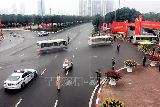 Đã bảo đảm tuyệt đối an toàn giao thông phục vụ Đại hội XIV của Đảng