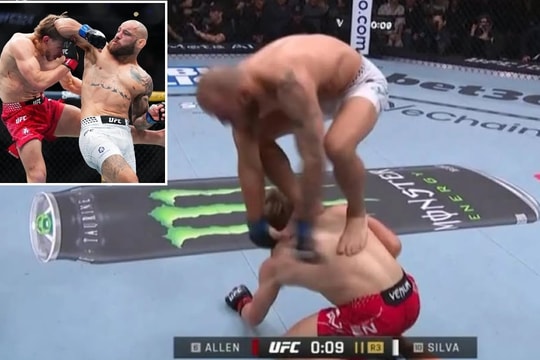 Võ sĩ UFC gây tranh cãi khi đứng trên lưng đối thủ