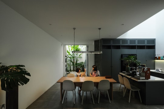Nhà phố 235 m2 tổ chức không gian kết nối các thành viên gia đình