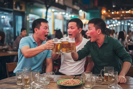 Tôi phát sợ ba người uống 10 lít bia kèm đĩa lạc luộc