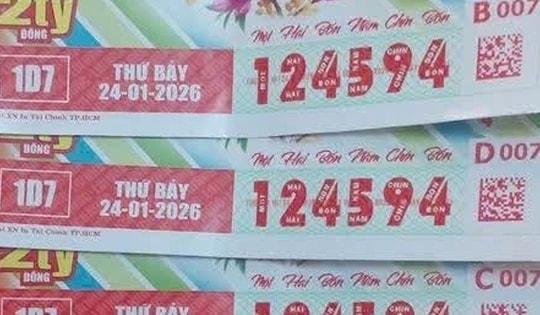 Xổ số miền Nam: Sáng 26-1, lộ diện người trúng 3 giải độc đắc ở TPHCM
