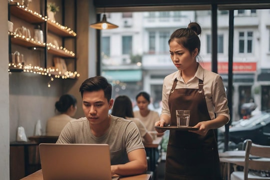 Khách uống trà đá miễn phí ngồi 'cắm rễ' 5 tiếng ở quán cà phê