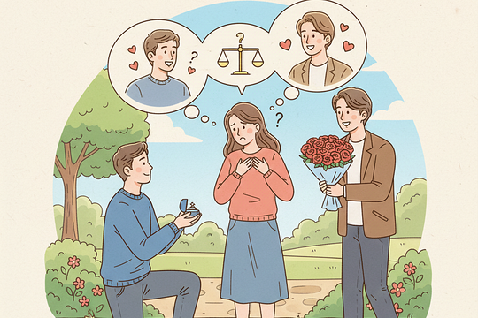 Chưa biết chọn ai giữa hai chàng trai tôi đang 'mập mờ'