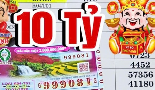 Xổ số miền Nam: Sáng 28-1, lộ diện người phụ nữ trúng độc đắc 10 tỉ đồng