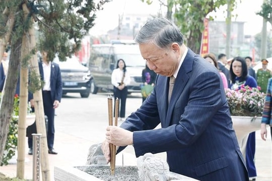 Tổng Bí thư dâng hương tưởng nhớ các Anh hùng liệt sĩ Xô viết Nghệ Tĩnh