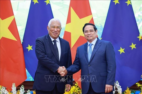 Thủ tướng Phạm Minh Chính hội kiến Chủ tịch Hội đồng châu Âu António Costa