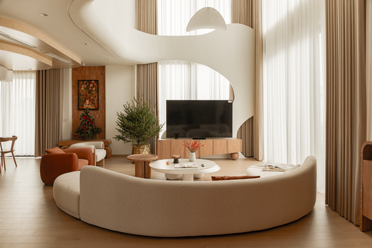 700 triệu đồng hoàn thiện nhà thông tầng 140 m2 mang tinh thần nghệ thuật