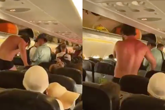 Hành khách liên tục cởi đồ, đòi nhảy khỏi máy bay