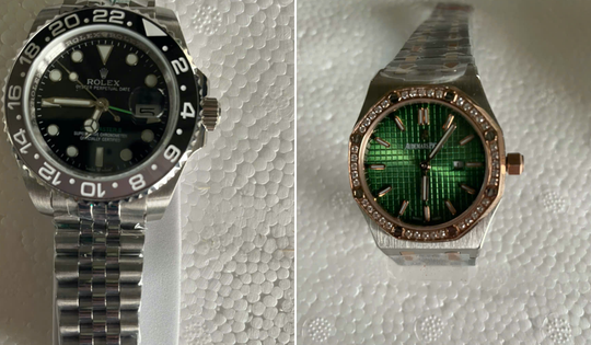 Phát hiện lô đồng hồ "nhái" thương hiệu Patek Philippe, Rolex, Hublot