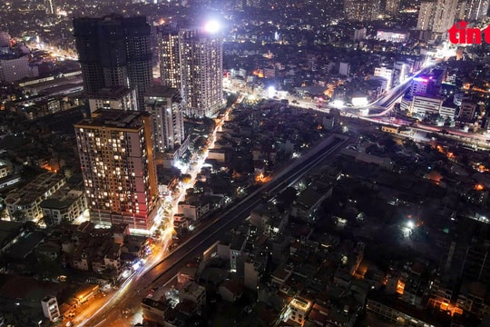 Công trường không ngủ trước ngày thông xe hầm chui vành đai 2,5