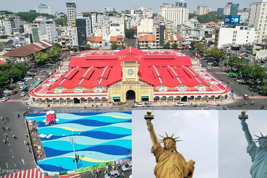 Nhìn từ tượng nữ thần Tự do đến màu sơn chợ Bến Thành