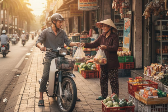'Chị tạp hóa bảo tôi ngồi yên trên xe máy để tránh bị phạt 600 nghìn đồng'