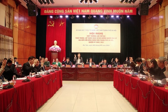 Hà Nội thông qua danh sách sơ bộ ứng cử viên đại biểu Quốc hội khóa XVI