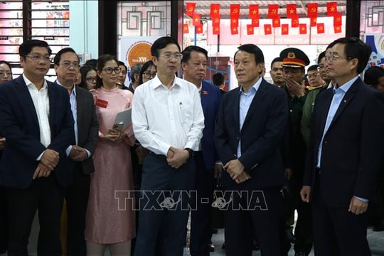 Bầu cử Quốc hội và HĐND: Đại tướng Lương Tam Quang giám sát, kiểm tra tại Huế