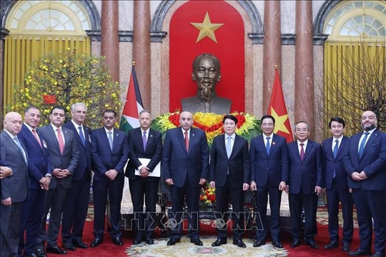 Chủ tịch nước Lương Cường hội kiến Chủ tịch Hạ viện Jordan