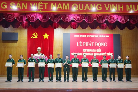 Biên phòng TP Hồ Chí Minh phát động thi đua cao điểm đầu Xuân