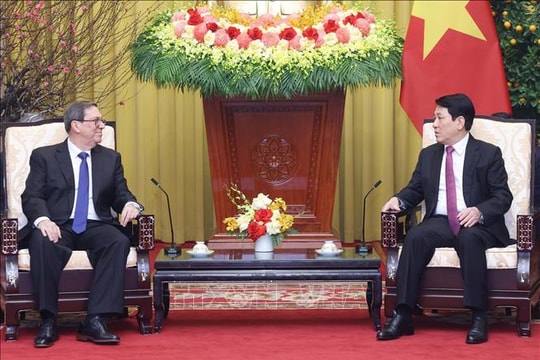 Chủ tịch nước Lương Cường tiếp Đặc phái viên Đảng, Nhà nước Cuba