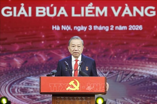 Tổng Bí thư Tô Lâm dự Lễ tuyên dương Bí thư Chi bộ xuất sắc và trao Giải Búa liềm Vàng lần thứ X