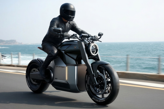 Môtô thể thao điện của VinFast gây chú ý