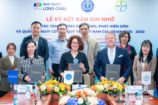 Bayer Việt Nam và Long Châu trở thành đối tác chiến lược 5 năm của Cục Phòng bệnh về dự phòng, phát hiện sớm đột quỵ