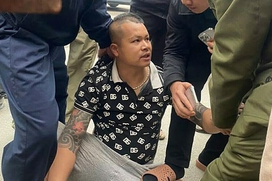 Kẻ cướp ngân hàng bị khống chế tại hiện trường