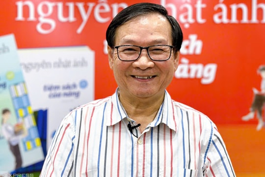 Nhà văn Nguyễn Nhật Ánh giao lưu học sinh Trường Hy vọng