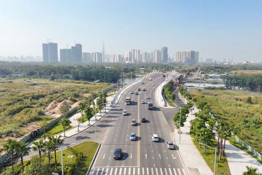 Trục Liên Phường góp phần giảm áp lực giao thông khu Đông TP HCM dịp Tết