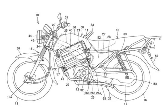 Xe máy điện Honda lộ bằng sáng chế