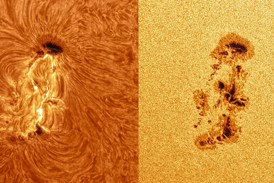 Cụm vết đen Mặt Trời lớn gấp 15 lần Trái Đất phun trào