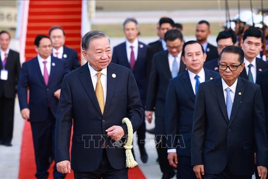 Tổng Bí thư Tô Lâm bắt đầu thăm cấp Nhà nước tới Vương quốc Campuchia