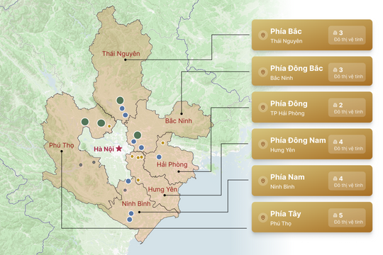Chùm đô thị vệ tinh trong quy hoạch Thủ đô tầm nhìn 100 năm