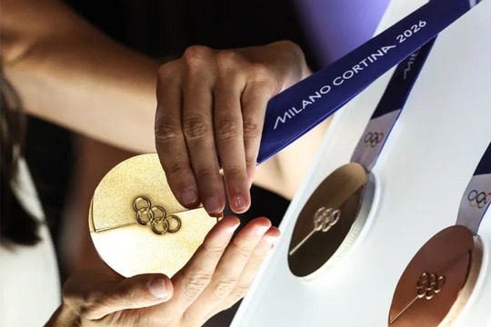 Giá vàng tăng, huy chương Thế vận hội mùa đông 2026 đáng giá bao nhiêu?