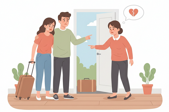 Vợ chồng tôi để lại toàn bộ tiền, vàng và ôtô, rời khỏi nhà mẹ