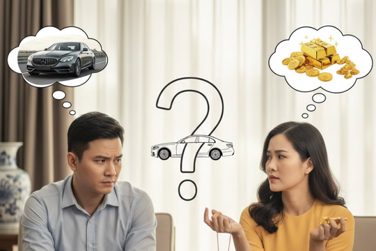 Vợ gạt phăng chuyện mua ôtô vì sợ phải bán vàng lúc này