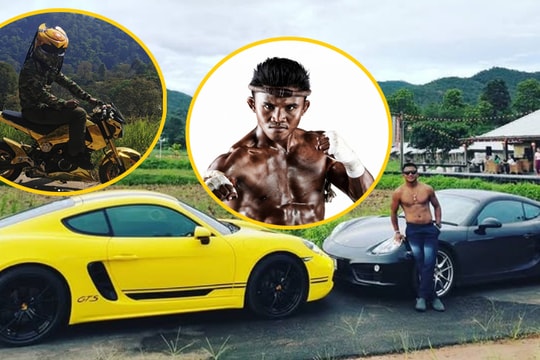 Thú vung tiền tỷ mua siêu xe của thánh Muay Thái Lan