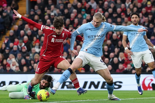 Kết quả Liverpool 1-2 Man City: Haaland tỏa sáng, ngược dòng cuối trận