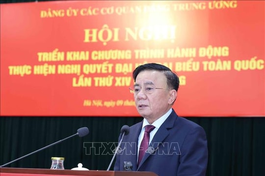 Đảng ủy các cơ quan Đảng Trung ương triển khai Chương trình hành động thực hiện Nghị quyết Đại hội XIV